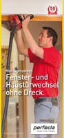 Infobroschüre "Fensterwechsel ohne Dreck"